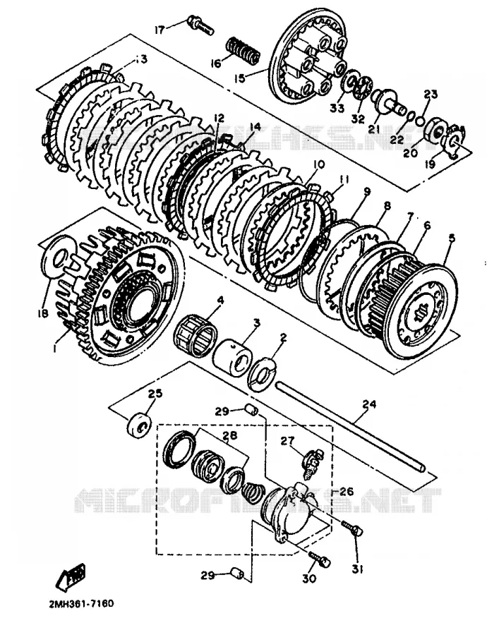 STARTER CLUTCH Yamaha MOTO 750 1987 FZ  FZ750