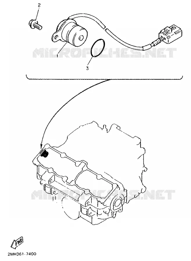 IGNITION PICKUP Yamaha MOTO 750 1988 FZ  FZ750