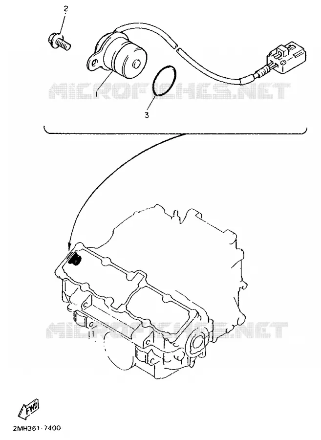 IGNITION PICKUP Yamaha MOTO 750 1989 FZ  FZ750