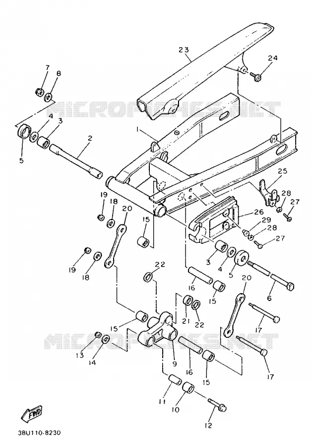 SWINGARM Yamaha MOTO 750 1989 FZ  FZ750