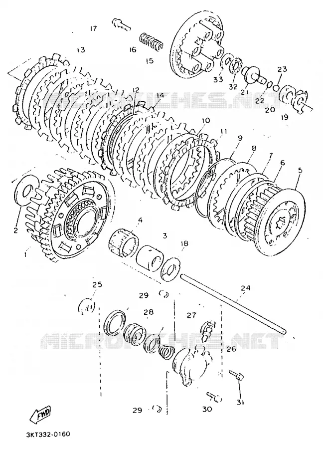STARTER CLUTCH Yamaha MOTO 750 1990 FZ  FZ750