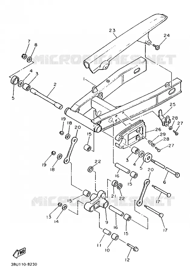 SWINGARM Yamaha MOTO 750 1990 FZ  FZ750