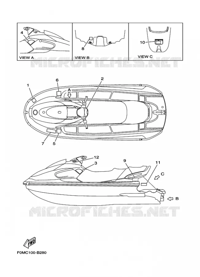 LABEL 2 Yamaha WAVERUNNER 700 2003 JET  JET FOR XL700