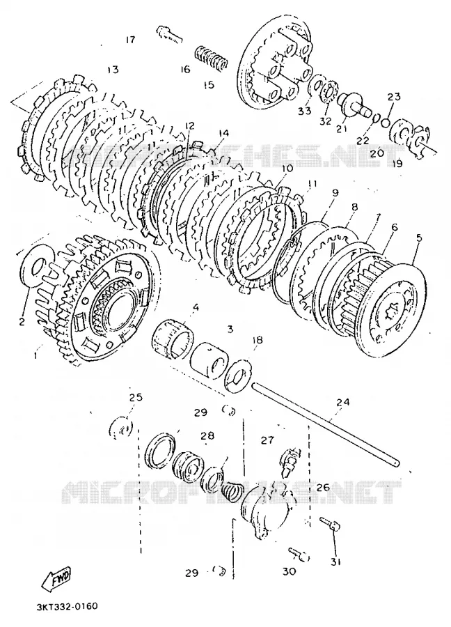 STARTER CLUTCH Yamaha MOTO 750 1991 FZ  FZ750