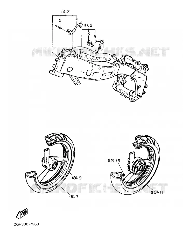 OPTIONAL PARTS Yamaha MOTO 1000 1987 FZR  FZR1000