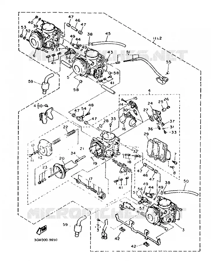 OPTIONAL PARTS Yamaha MOTO 1000 1989 FZR  FZR1000