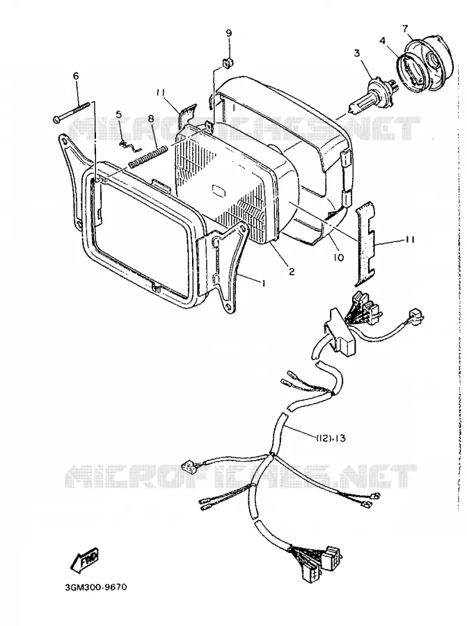OPTIONAL PARTS Yamaha MOTO 1000 1989 FZR  FZR1000