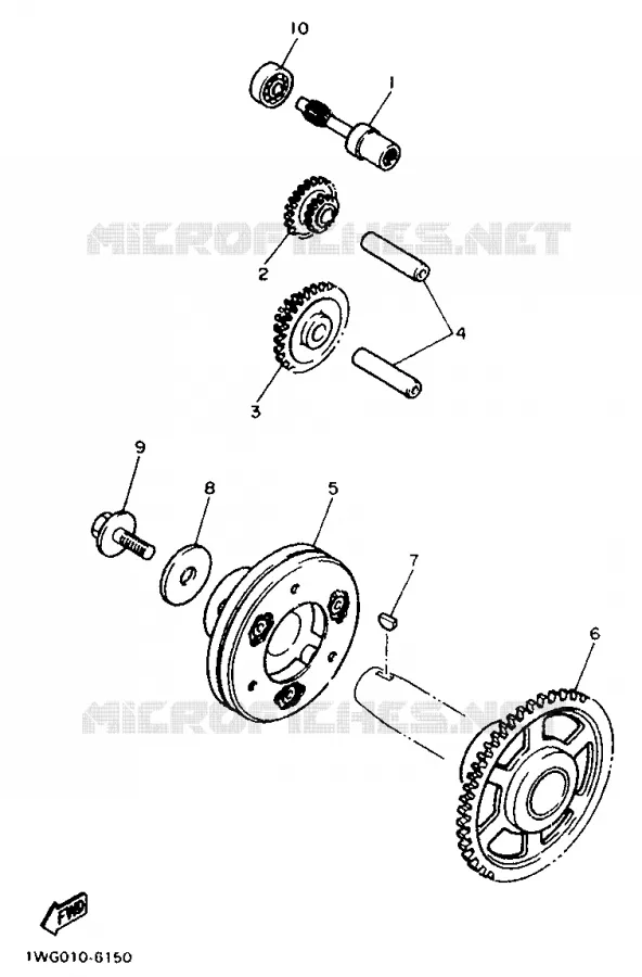 STARTER CLUTCH Yamaha MOTO 400 1992 FZR  FZR400RR