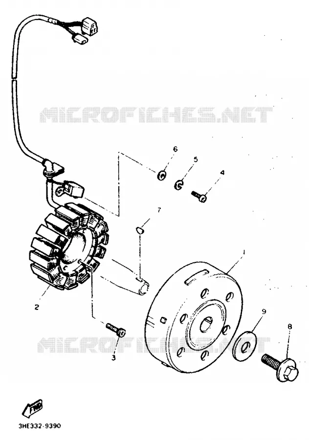 IGNITION Yamaha MOTO 500 1992 FZR  FZR500