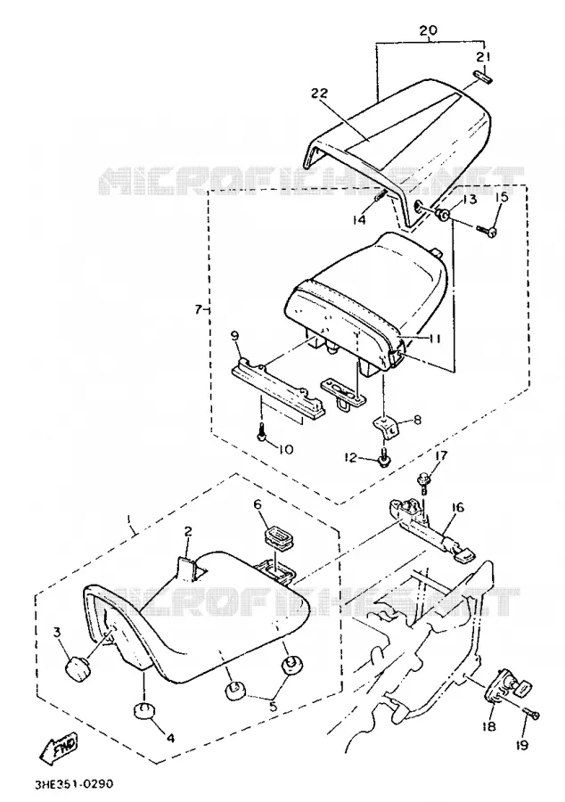 SEAT Yamaha MOTO 600 1990 FZR  FZR600