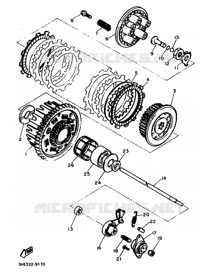 STARTER CLUTCH Yamaha MOTO 600 1991 FZR  FZR600