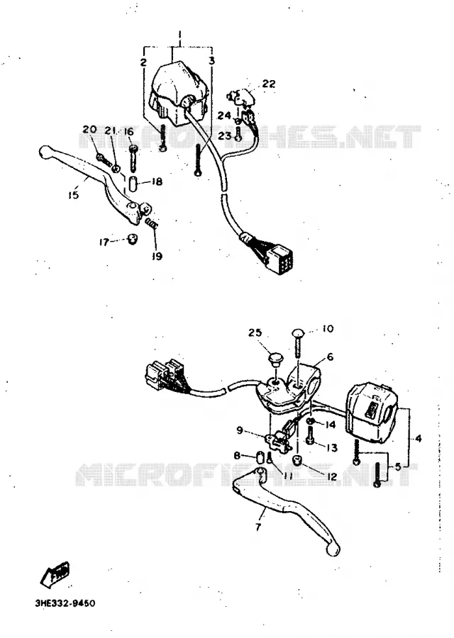 SWITCH / LEVER Yamaha MOTO 600 1991 FZR  FZR600