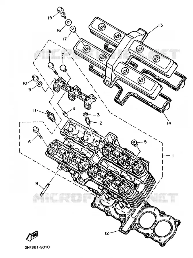 CYLINDER Yamaha MOTO 600 1992 FZR  FZR600