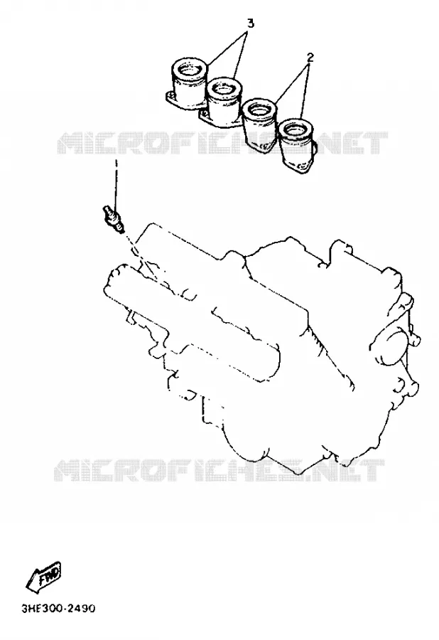 SIDE COVER 2 - FOR SWEDEN Yamaha MOTO 600 1993 FZR  FZR600