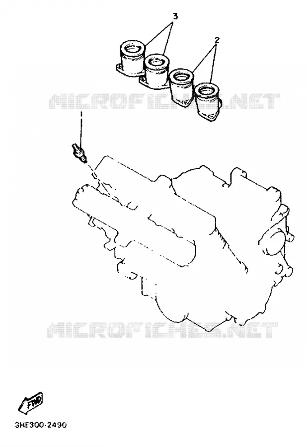 SIDE COVER 2 - FOR SWEDEN Yamaha MOTO 600 1993 FZR  FZR600