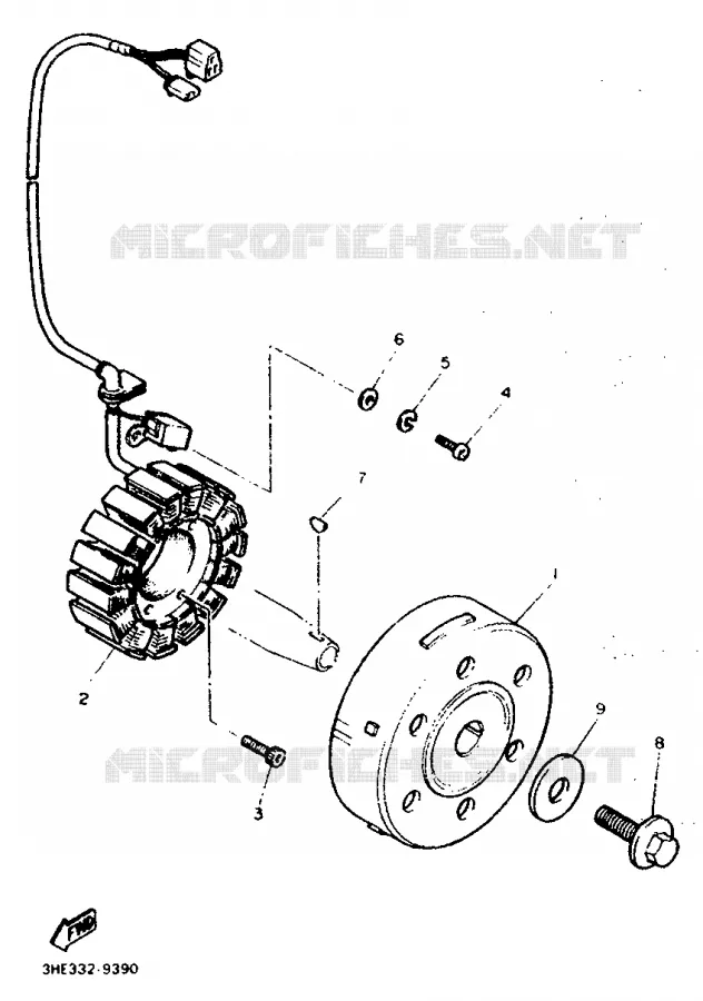 IGNITION Yamaha MOTO 600 1990 FZR  FZR600A