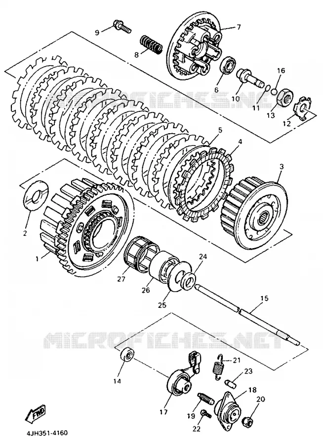 STARTER CLUTCH Yamaha MOTO 600 1995 FZR  FZR600R