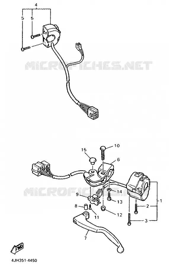 SWITCH / LEVER Yamaha MOTO 600 1995 FZR  FZR600R