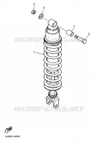 REAR SHOCK ABSORBER for Yamaha FZR 25KW 1994
