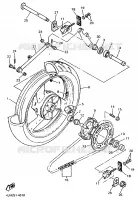 REAR WHEEL for Yamaha FZR 25KW 1994