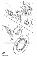 REAR BRAKE CALIPER / DISC for Yamaha FZR 25KW 1994