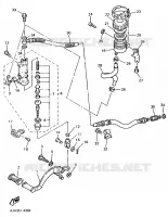 REAR BRAKE MASTER CYLINDER for Yamaha FZR 25KW 1994