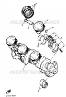 CRANKSHAFT / PISTON for Yamaha FZR 1989