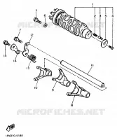 GEAR SHIFT SELECTOR DRUM / FORKS for Yamaha FZR 1989