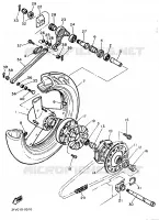 REAR WHEEL for Yamaha FZR 1989