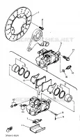 REAR BRAKE CALIPER for Yamaha FZR 1989