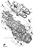 CYLINDER HEAD  for Yamaha FZR 1989