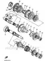 TRANSMISSION for Yamaha FZR 1989