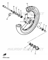 FRONT WHEEL for Yamaha FZR 1989