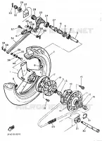 REAR WHEEL for Yamaha FZR 1989
