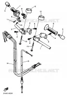 HANDLEBAR & CABLES for Yamaha FZR 1989