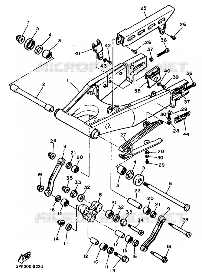 SWINGARM Yamaha MOTO 750 1989 FZR  FZR750R