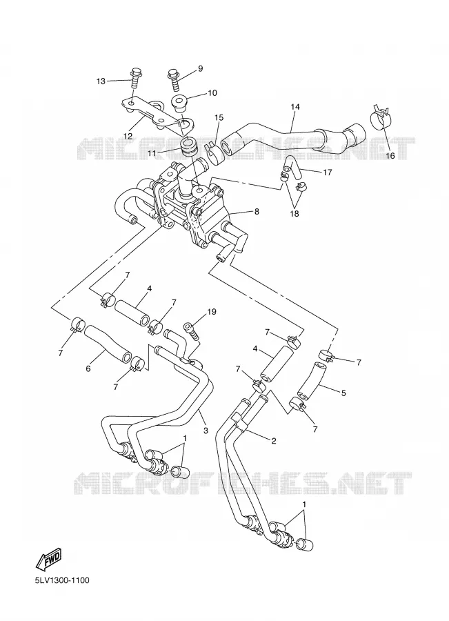 AIR INDUCTION SYSTEM AIS Yamaha MOTO 1000 2002 FAZER  FZS1000