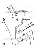 HANDLEBAR & CABLES for Yamaha ROCKET 1998