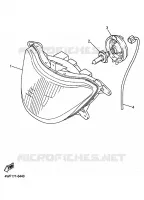 HEADLIGHT for Yamaha THUNDERCAT 1998
