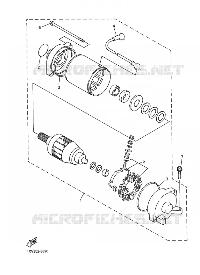 STARTER MOTOR Yamaha MOTO 1000 1998 R1  YZF-R1 R1