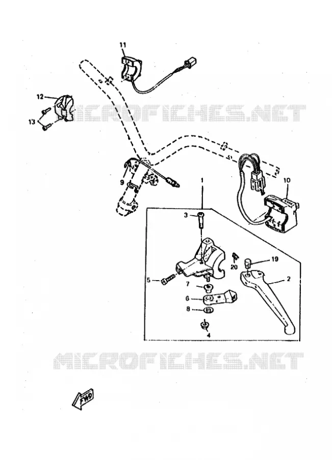 HANDLE SWITCH / LEVER Yamaha SCOOTER 50 1997 NEXT GENERATION  CW50RS