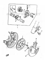 FRONT BRAKE CALIPER for Yamaha BOOSTER 1997