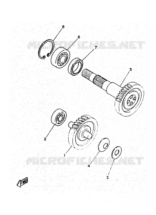TRANSMISSION Yamaha SCOOTER 50 1997 OVETTO  YN50 OVETTO