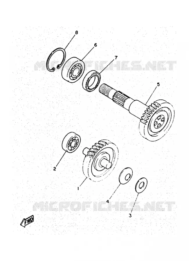 TRANSMISSION Yamaha SCOOTER 50 1997 OVETTO  YN50 OVETTO