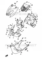 LEG SHIELD for Yamaha AEROX 1997