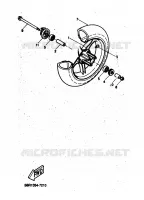 FRONT WHEEL for Yamaha AEROX 1997