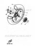 REAR WHEEL for Yamaha AEROX 1997
