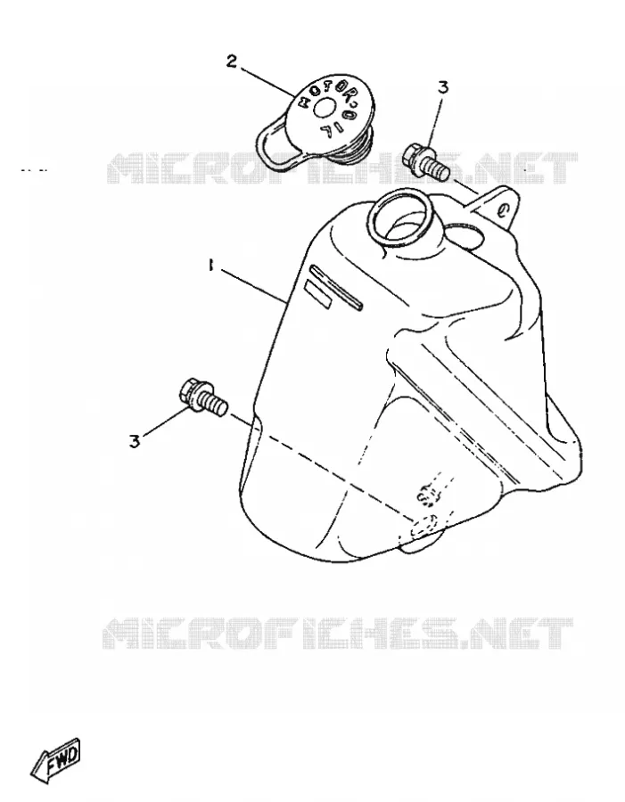 OIL TANK Yamaha SCOOTER 50 1996 JOG R  CY50R JOG R