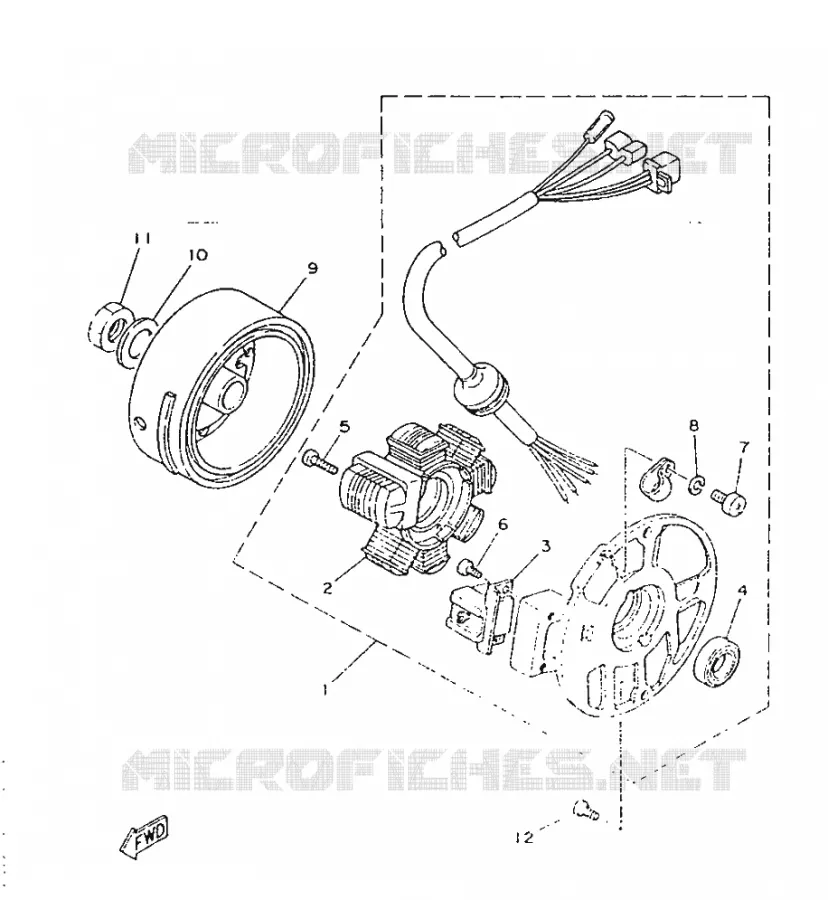 IGNITION Yamaha SCOOTER 50 1996 JOG R  CY50R JOG R