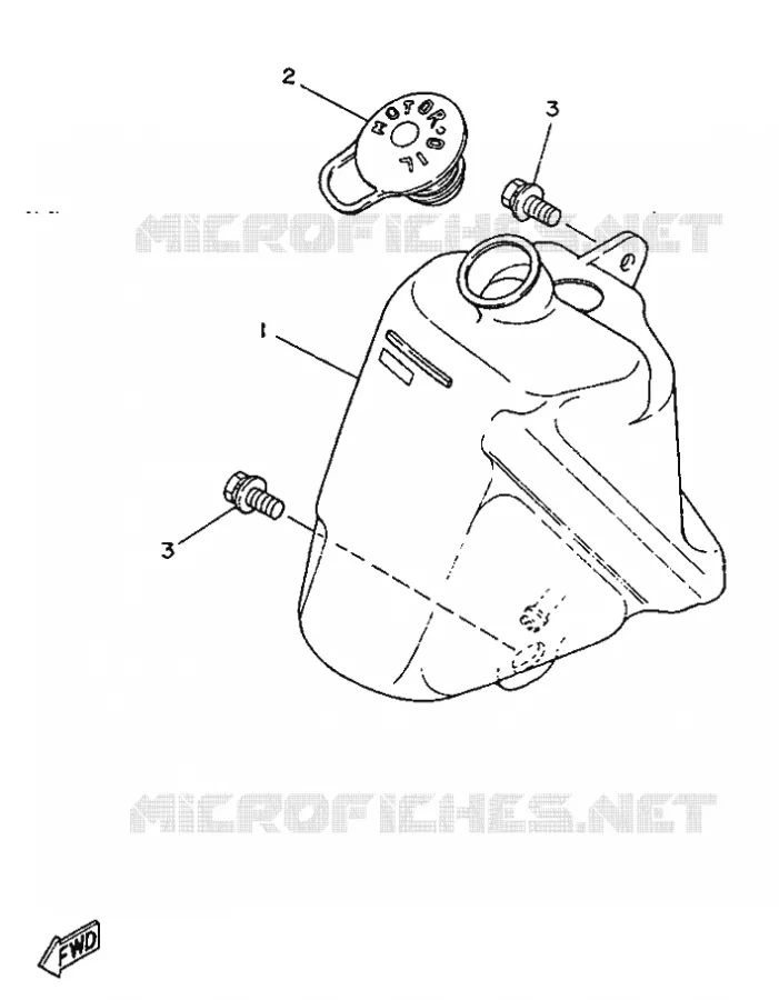 OIL TANK Yamaha SCOOTER 50 1996 JOG R  CY50R JOG R